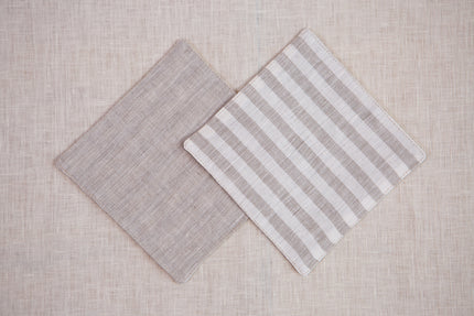 Cocktail organic linen napkins by CoolLinen.store craft studio. Natural linen cloth. Perfect gift for holidays. Halloween Christmas Thanksgiving Mother day home decor. Washable. Eco-friendly. Reusable napkin for everyday use.
