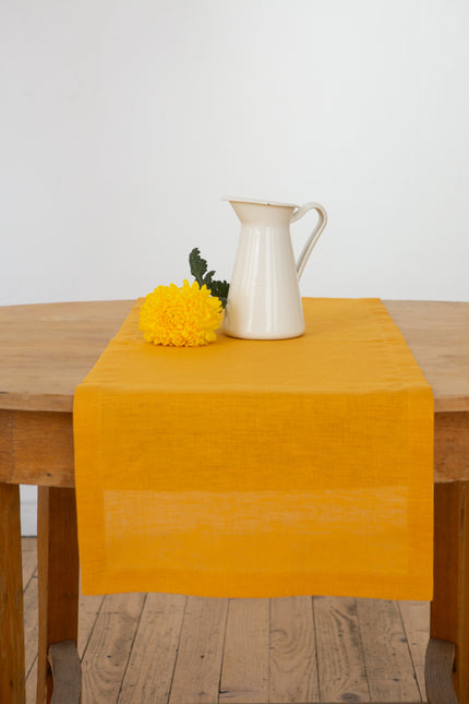 Linen table runner in varied colors. Part #3