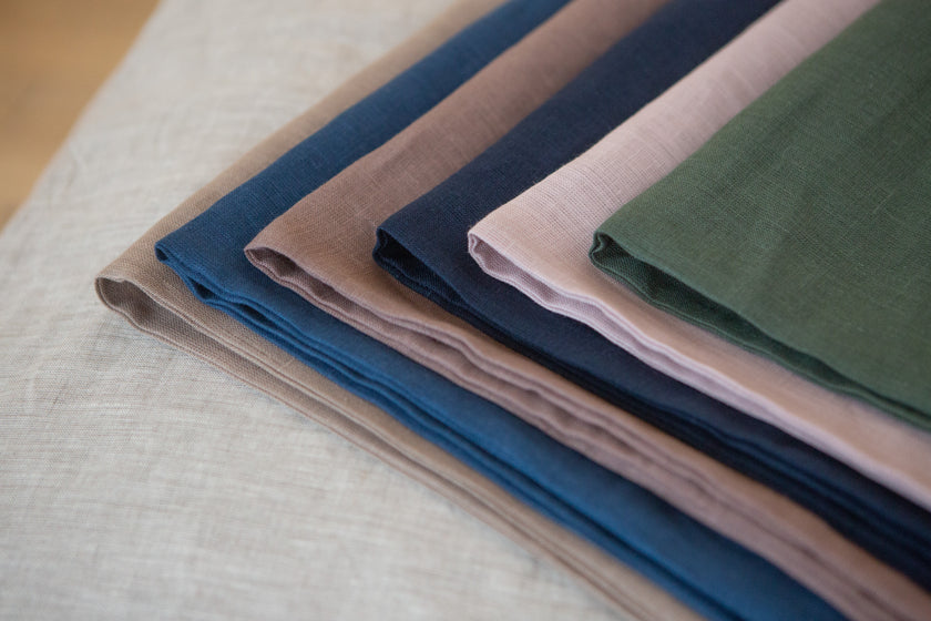 Linen Pillowcases with Envelope Closure – Color Series, Part 3