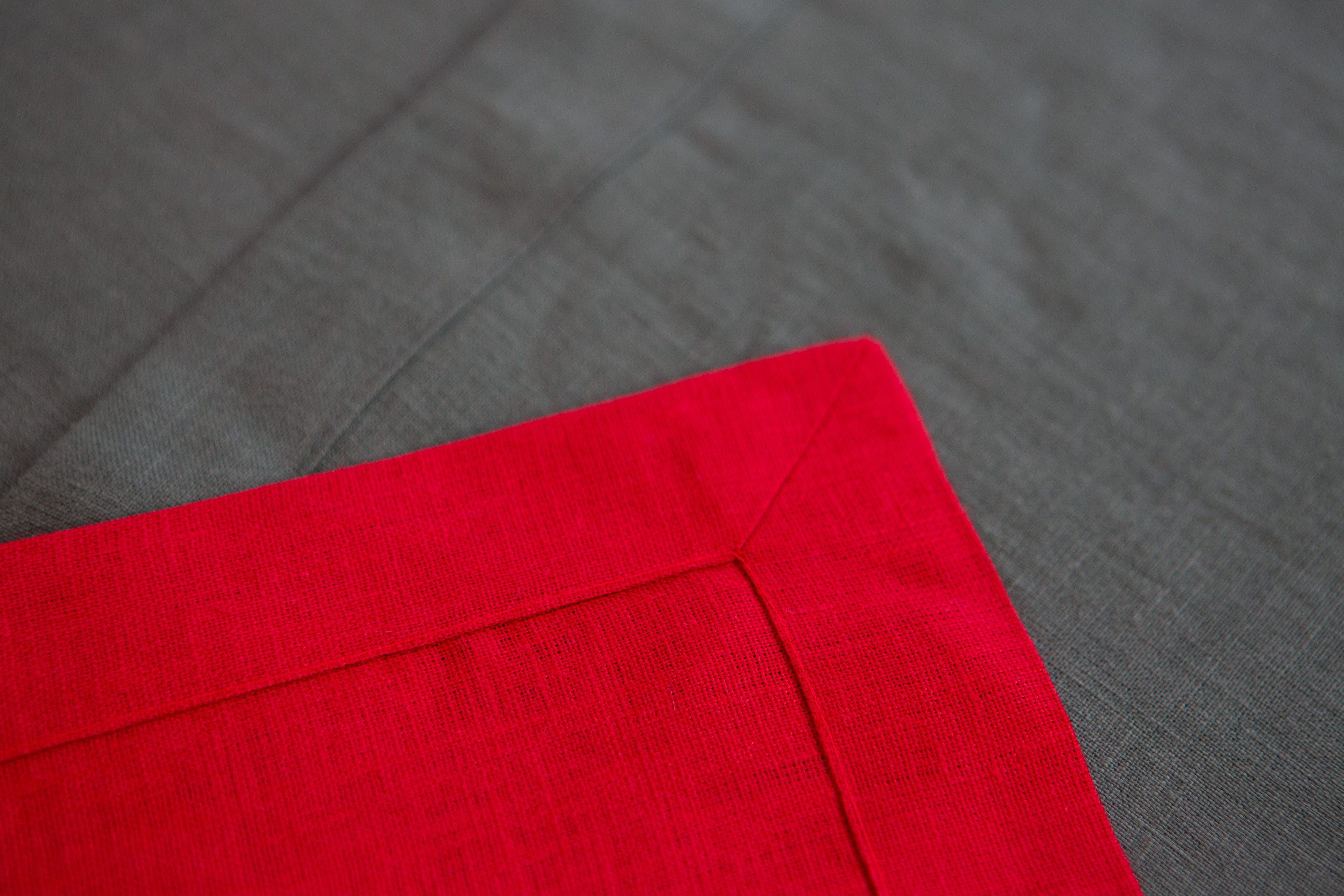 Linen table runner in varied colors. Part #3