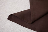 Organic linen napkins in cacao color add a luxurious and earthy touch to your dining experience. Made from high-quality organic linen. Environmentally friendly napkins. The deep brown hue of cacao evokes comfort, stability.