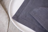 Grey organic linen napkins with mitered corners. The color №3. Washable Natural Eco-friendly linen dinning. 