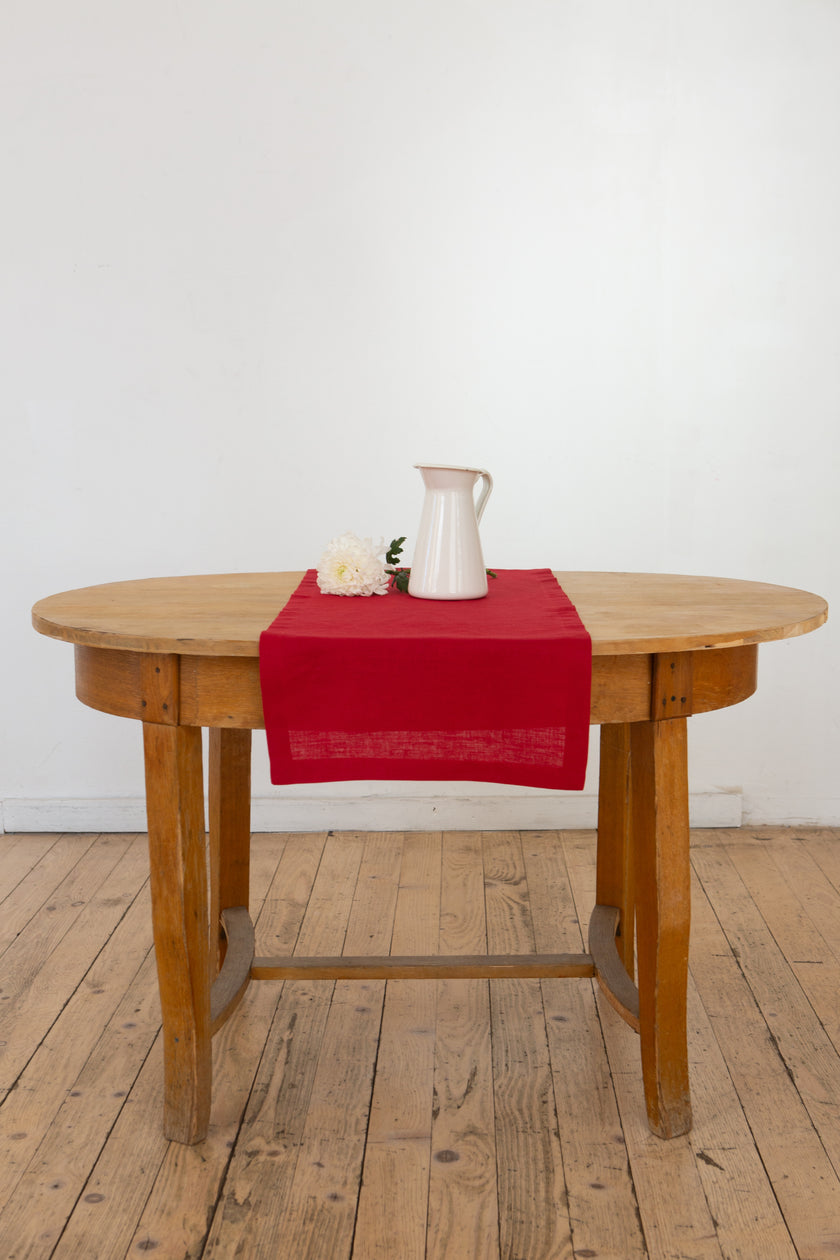 Linen Table Runner – Christmas & New Year Table Decor