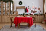 Organic Linen Tablecloth: Custom Size Dining Table Linens