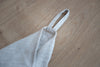 Soft beige linen kitchen towel – 100% organic, highly absorbent, and ideal for daily use or holiday gifting.