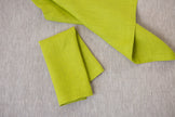 Handcrafted lime dinner napkins. Eco-friendly gift for Mother's Day, Easter, Christmas, New Year, Valentines Day, Halloween. Perfect natural home decor. Organic Washable Reusable Napkin. Zero waste gift. 