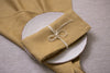 Honey organic linen napkins with mitered corners – perfect for elegant, eco-friendly table settings at any occasion.