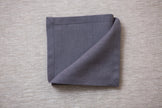 Grey organic linen napkins: eco-friendly, zero-waste, washable, and stylish for any table decor. Wholesale orders. Custom sizes. Worldwide delivery. Hand Made napkin.