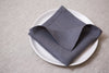 Eco-friendly grey organic napkins: reusable, washable, and ideal for home table decor. Perfect for lunch, dinner, or cocktail settings. Holidays decor. Natural cloth napkins. Wholesale orders.