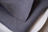 Stylish grey linen napkins with mitered corners. Sustainable, zero-waste, and perfect for every meal. Wholesale orders. Linen gift. Mother's day home decor. 