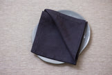 Reusable slate grey napkins, made from organic linen. Perfect for eco-friendly and stylish table settings. Custom wholesale orders. Holidays home decor.