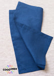 Blue organic linen napkins. Different sizes.