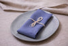 Timeless cornflower blue linen napkins made from 100% organic fabric. Stylish, durable, and sustainable table decor.