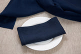 Timeless old navy linen napkins made from 100% organic fabric. Elegant, durable, and sustainable table decor.