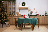 Organic Linen Tablecloth: Custom Size Dining Table Linens