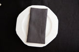 Organic linen napkins in varied colors. FORMAL size.