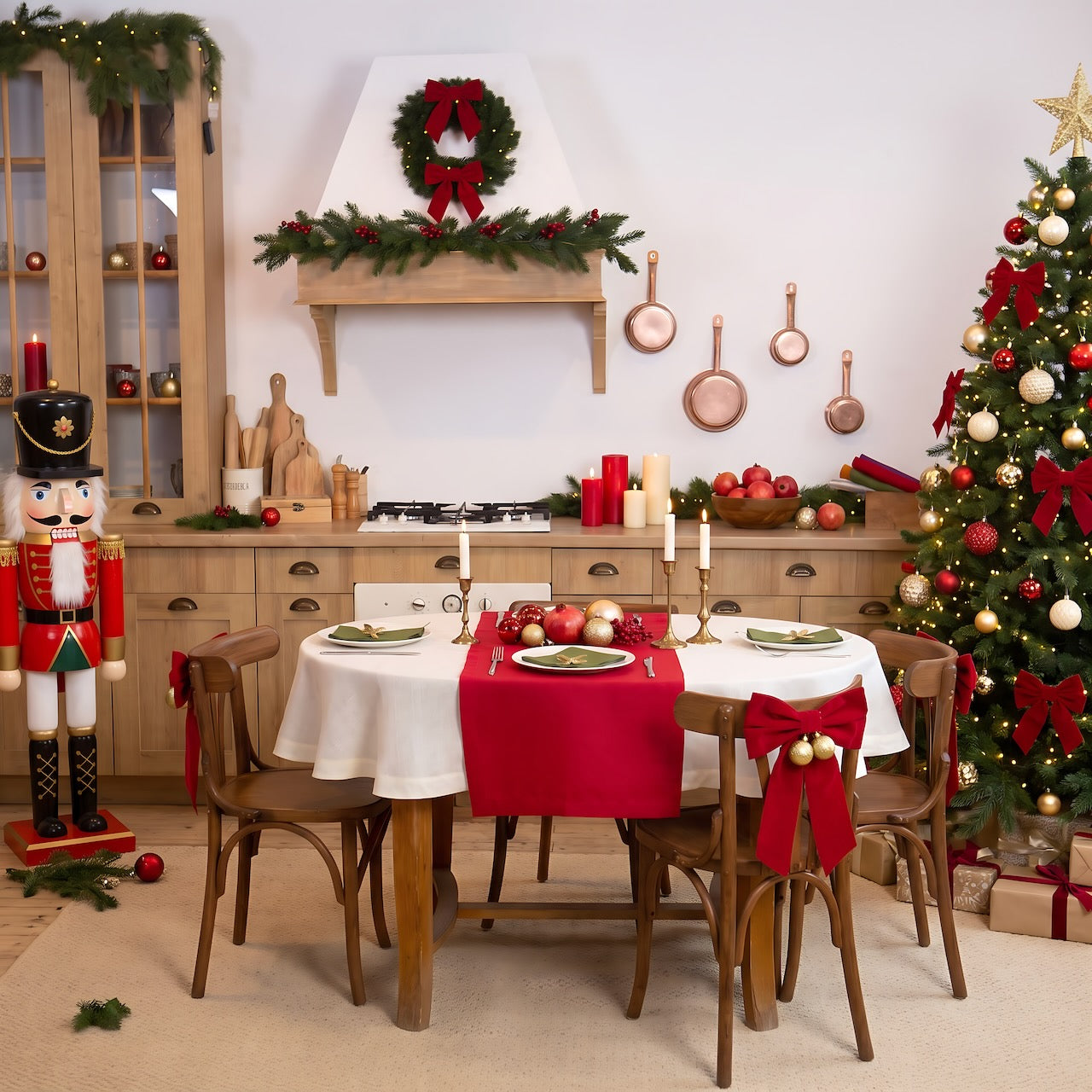 Linen Table Runner – Christmas & New Year Table Decor