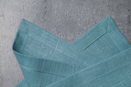 Teal Linen Napkins