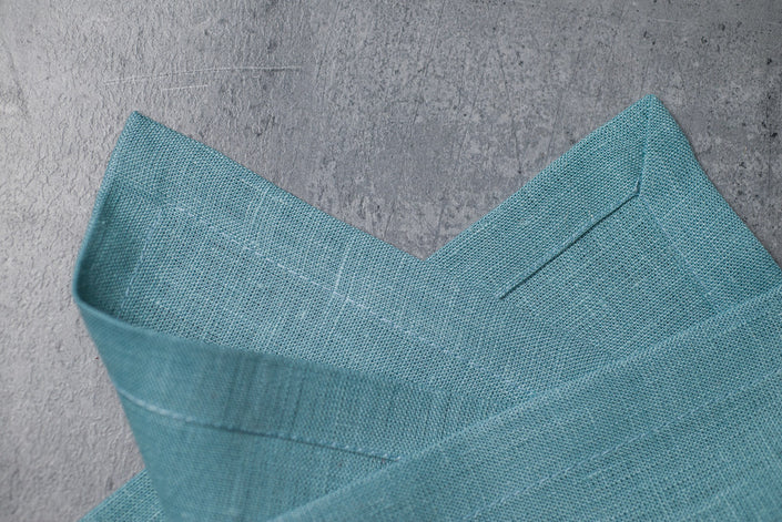 Teal Linen Napkins