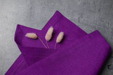 Violet Linen Napkins