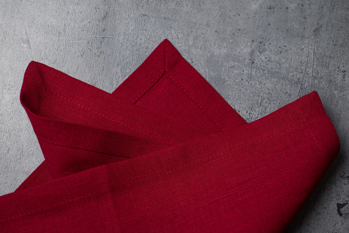 Wine Linen Napkins