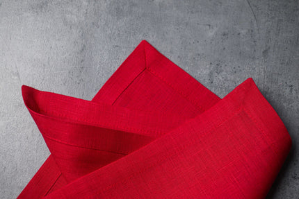 Red Linen Napkins