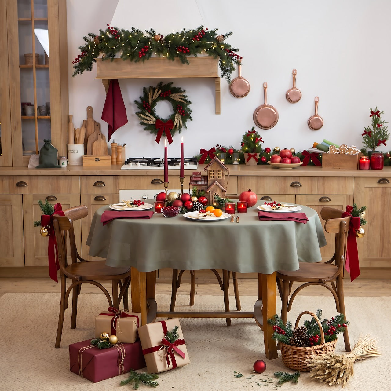 Holiday linen table styling for Christmas and New Year – CoolLinen