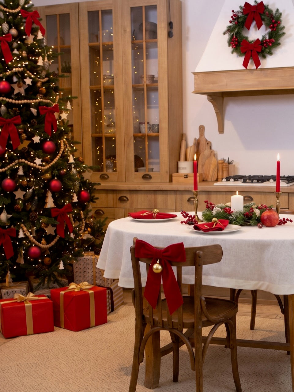 Festive linen decor for a Christmas and New Year table – CoolLinen