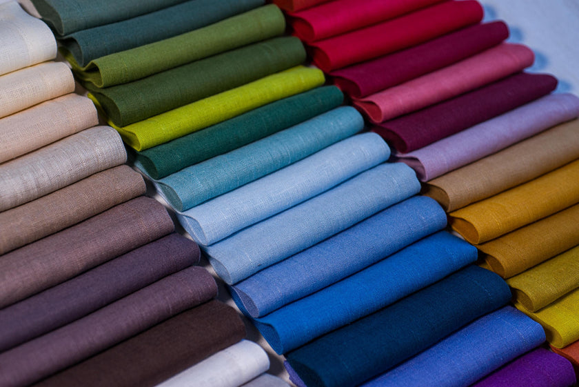 High quality organic linen napkins - Reusable washable cloth - Natural dining - Set 1/2/4/6/8/10/12 - Valentines day gift