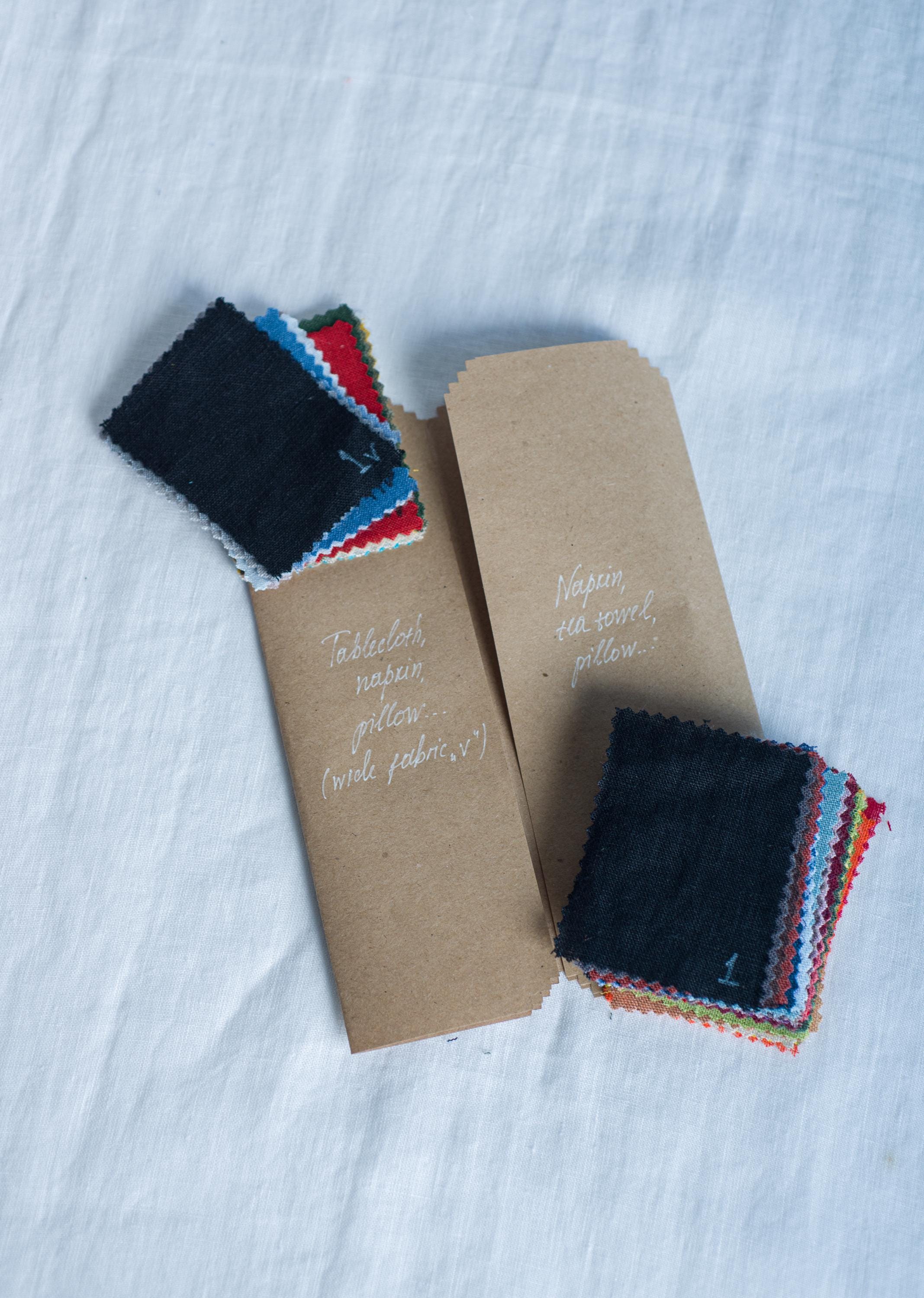 Linen Fabric Samples. OEKO-TEX certified. Chemicals free. 100% organic linen.