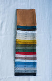 Oval linen tablecloth