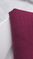 Plum linen napkin – video of the soft stonewashed linen texture