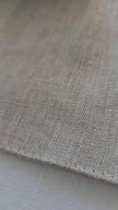 Natural shade linen placemats made from natural flax, zero-waste table linens for eco-friendly table styling.