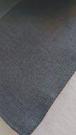 Grey shade linen placemats made from natural flax, zero-waste table linens for eco-friendly table styling.