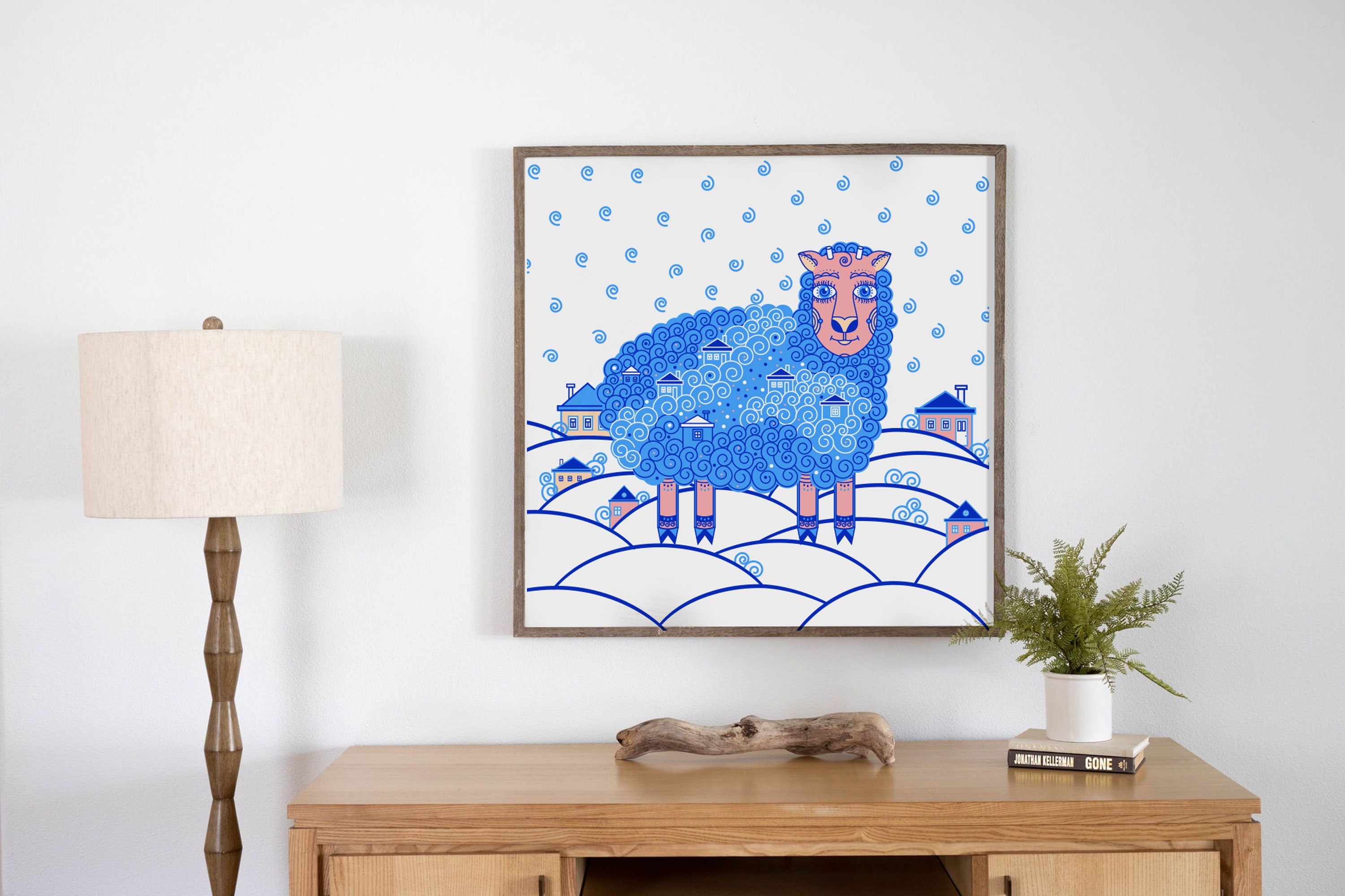 Sheep Digital Art Print