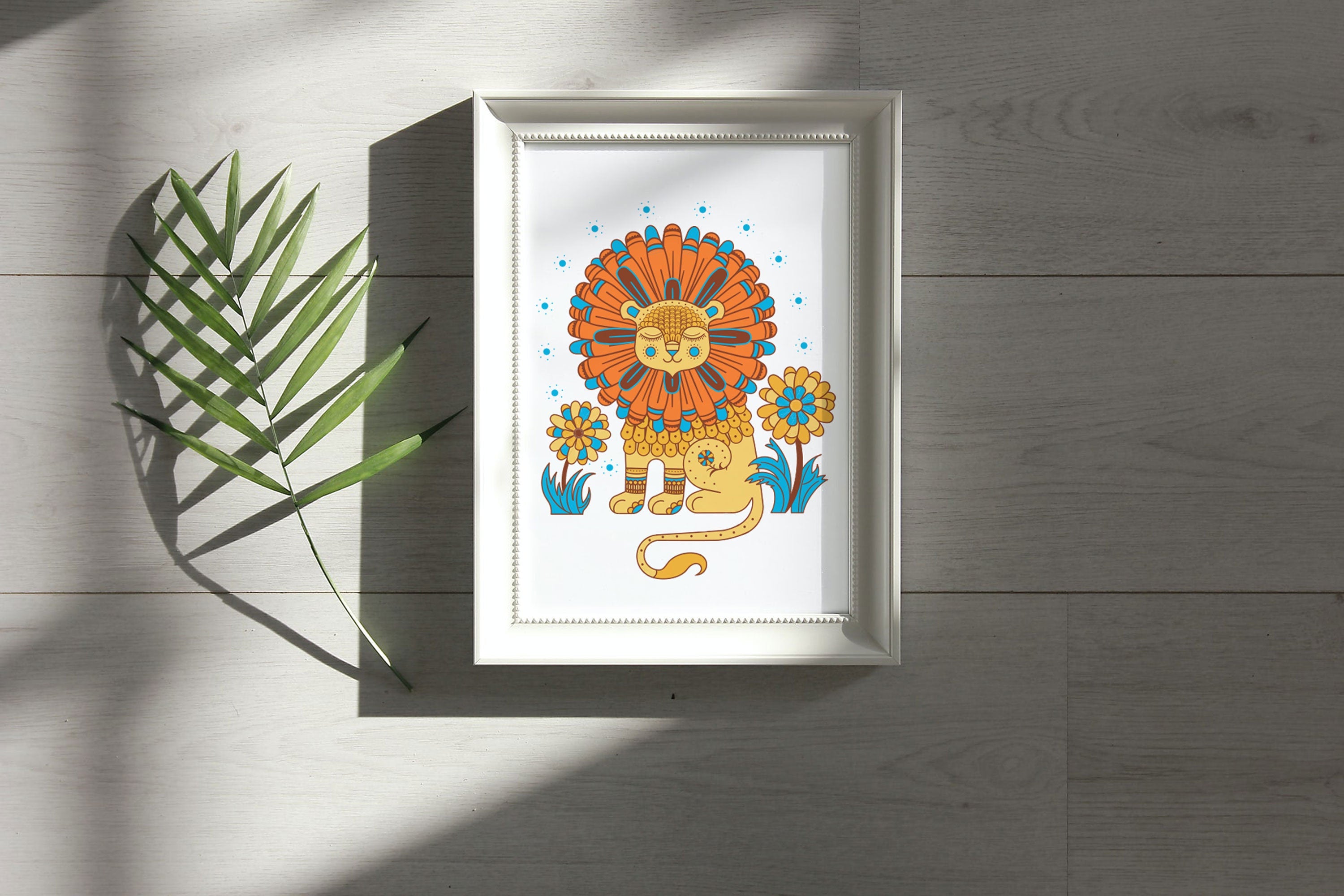 Lion Digital Art Print