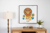 Lion Digital Art Print